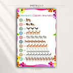 Kids Animal Counting Poster 1 to 10 Numbers Educational Wall Art - Toddler Preschool Math Learning Chart Premium Poster Print - Pick Size