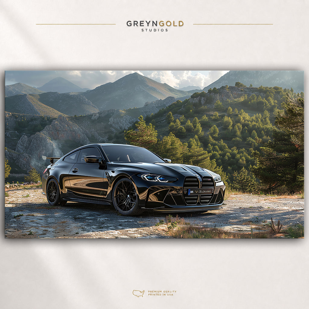 BMW Car Poster Wall Art – Luxury German Sports Car Print, Automotive Decor, Racing & Supercar Wall Poster for Garage, Bedroom & Office Premium Poster Print - Pick Size