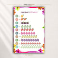 Numbers 1-10 Learning Poster - Fruits Counting Chart for Kids, Preschool Math Wall Art, Nursery Playroom Decor Premium Poster Print - Pick Size