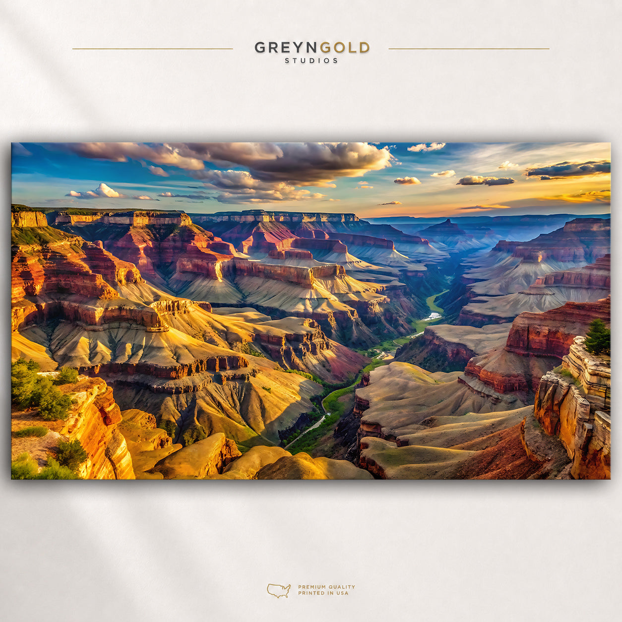 Grand Canyon Arizona Wall Art – USA National Park Poster, Desert Canyon Landscape, Scenic Nature Travel Decor Premium Poster Print - Pick Size