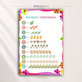 Vegetables Counting Poster for Kids - Numbers 1-10 Learning Chart, Preschool Kindergarten Wall Decor Premium Poster Print - Pick Size
