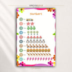 Kids Counting Poster 1 to 10 with Colorful Pictures, Numbers Educational Wall Art, Preschool Math Classroom Decor Premium Poster Print - Pick Size