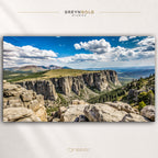 USA National Park Mountain Poster – Rocky Cliff Landscape Wall Art, American Travel Decor Premium Poster Print - Pick Size