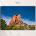 Utah Red Rock Wall Art – Zion National Park Landscape Poster, Scenic Desert Mountain Art, USA Travel Decor Premium Poster Print - Pick Size