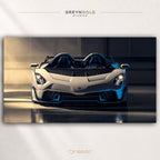 Lamborghini Aventador J Italian Supercar Poster - Exotic Roadster Wall Art, Luxury Sports Car Print, Automotive Decor, Garage Man Cave Art Premium Poster Print - Pick Size