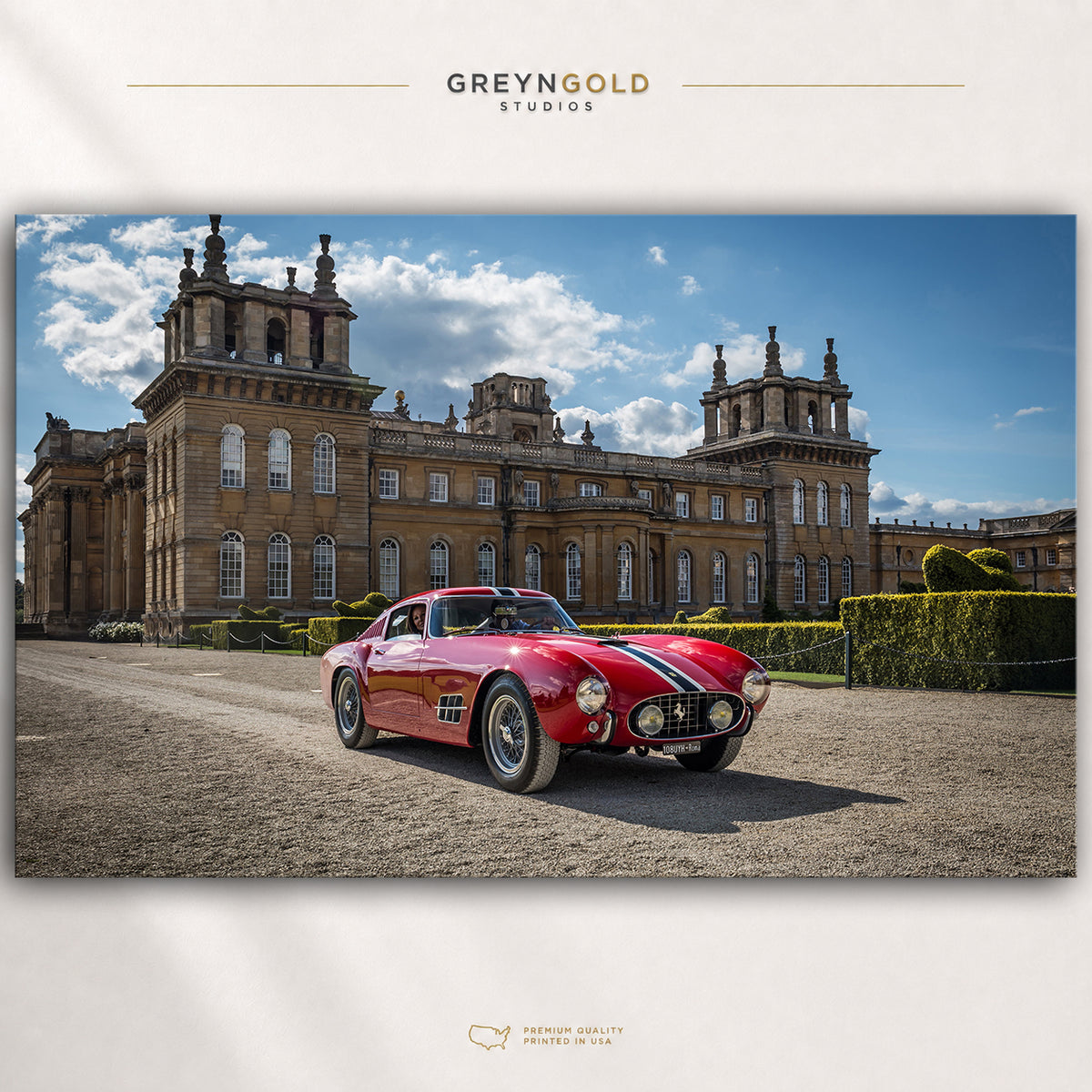 Ferrari Supercar Wall Art Poster – Italian Sports Car Print, Luxury Automotive Decor, Racing Car Wall Art, Garage Man Cave Premium Poster Print - Pick Size