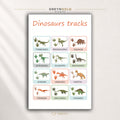 Dinosaurs Educational Poster for Kids - Prehistoric Animals Species Chart, Learning Wall Art, Bedroom Classroom Decor Premium Poster Print - Pick Size