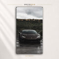 Lamborghini Huracan Supercar Wall Art - Exotic Luxury Sports Car Print, Racing Car Decor, Automotive Artwork, Garage Man Cave Boys Bedroom Decor Premium Poster Print - Pick Size