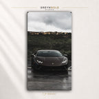 Lamborghini Huracan Supercar Wall Art - Exotic Luxury Sports Car Print, Racing Car Decor, Automotive Artwork, Garage Man Cave Boys Bedroom Decor Premium Poster Print - Pick Size