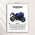 Yamaha YZF-R1 Poster – Japan Superbike Wall Art, Sports Motorcycle Print, Racing Bike Decor, Motorbike Artwork, Garage Man Cave Gift Premium Poster Print - Pick Size