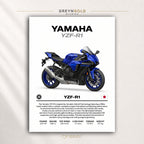 Yamaha YZF-R1 Poster – Japan Superbike Wall Art, Sports Motorcycle Print, Racing Bike Decor, Motorbike Artwork, Garage Man Cave Gift Premium Poster Print - Pick Size