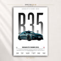 Nissan GT-R NISMO R35 Poster - Japanese Sports Car Wall Art, JDM Supercar Print, Racing Automotive Decor, Garage Man Cave Car Art Premium Poster Print - Pick Size
