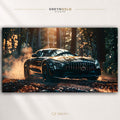 Black Mercedes AMG GT Poster – German Luxury Sports Car Wall Art, Performance Automotive Print, Garage & Man Cave Decor Premium Poster Print - Pick Size