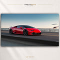 Lamborghini Huracan Luxury Supercar Wall Art - Italian Sports Car Poster, Exotic Car Print, Racing Automotive Decor, Modern Garage Office Bedroom Wall Art Premium Poster Print - Pick Size