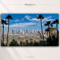Los Angeles Wall Art Poster – Downtown Skyline, California Cityscape Print, Modern City Home & Office Decor Premium Poster Print - Pick Size