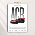 Dodge Viper ACR American Muscle Car Wall Art - Racing Garage Decor, Luxury Sports Car Print, Car Lover Gift Premium Poster Print - Pick Size