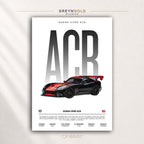 Dodge Viper ACR American Muscle Car Wall Art - Racing Garage Decor, Luxury Sports Car Print, Car Lover Gift Premium Poster Print - Pick Size