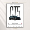 Cadillac CT5-V Blackwing Poster, American Luxury Sports Sedan Wall Art, Performance Garage Decor, Car Lover Gift Premium Poster Print - Pick Size
