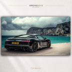 Audi R8 German Super Car Wall Art - Luxury Sports Car Poster, Exotic Car Print, Racing Automotive Decor, Modern Garage Office Bedroom Premium Poster Print - Pick Size