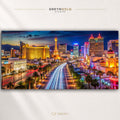 Las Vegas Skyline Wall Art Poster – Cityscape Print, Modern Urban Architecture Home & Office Decor Premium Poster Print - Pick Size