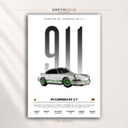 Porsche 911 Carrera RS 2.7 Poster - Classic German Sports Car Wall Art, Vintage Racing Car Print, Retro Garage Decor, Car Lover Gift Premium Poster Print - Pick Size