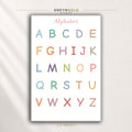 Alphabet Poster for Kids – ABC Educational Wall Art, Preschool Classroom Decor, Nursery Learning Print Premium Poster Print - Pick Size