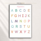 Alphabet Poster for Kids – ABC Educational Wall Art, Preschool Classroom Decor, Nursery Learning Print Premium Poster Print - Pick Size