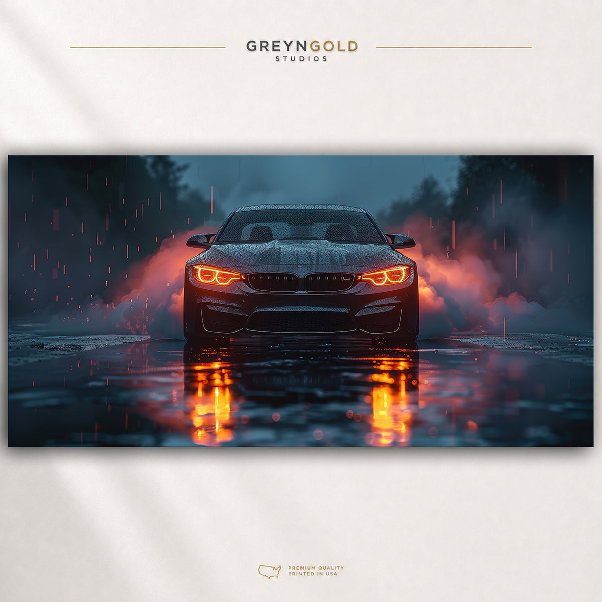 BMW M Series Wall Art Poster – German Performance Car Print, Automotive Garage Decor, Racing Car Wall Art Premium Poster Print - Pick Size