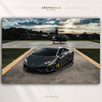 Lamborghini Huracan EVO Italian Supercar Poster Wall Art - Exotic Luxury Sports Car Print, Racing Car Decor, Automotive Artwork, Garage Man Cave Boys Bedroom Decor Premium Poster Print - Pick Size