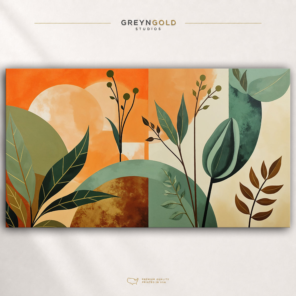 Nature Abstract Wall Art Print - Modern Contemporary Poster, Luxury Minimalist Home Decor, Living Room Bedroom Artwork Premium Poster Print - Pick Size