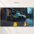 BMW Sports Car Poster – German Automotive Wall Art, Luxury Racing Car Print, Garage Decor, Man Cave & Bedroom Poster Premium Poster Print - Pick Size