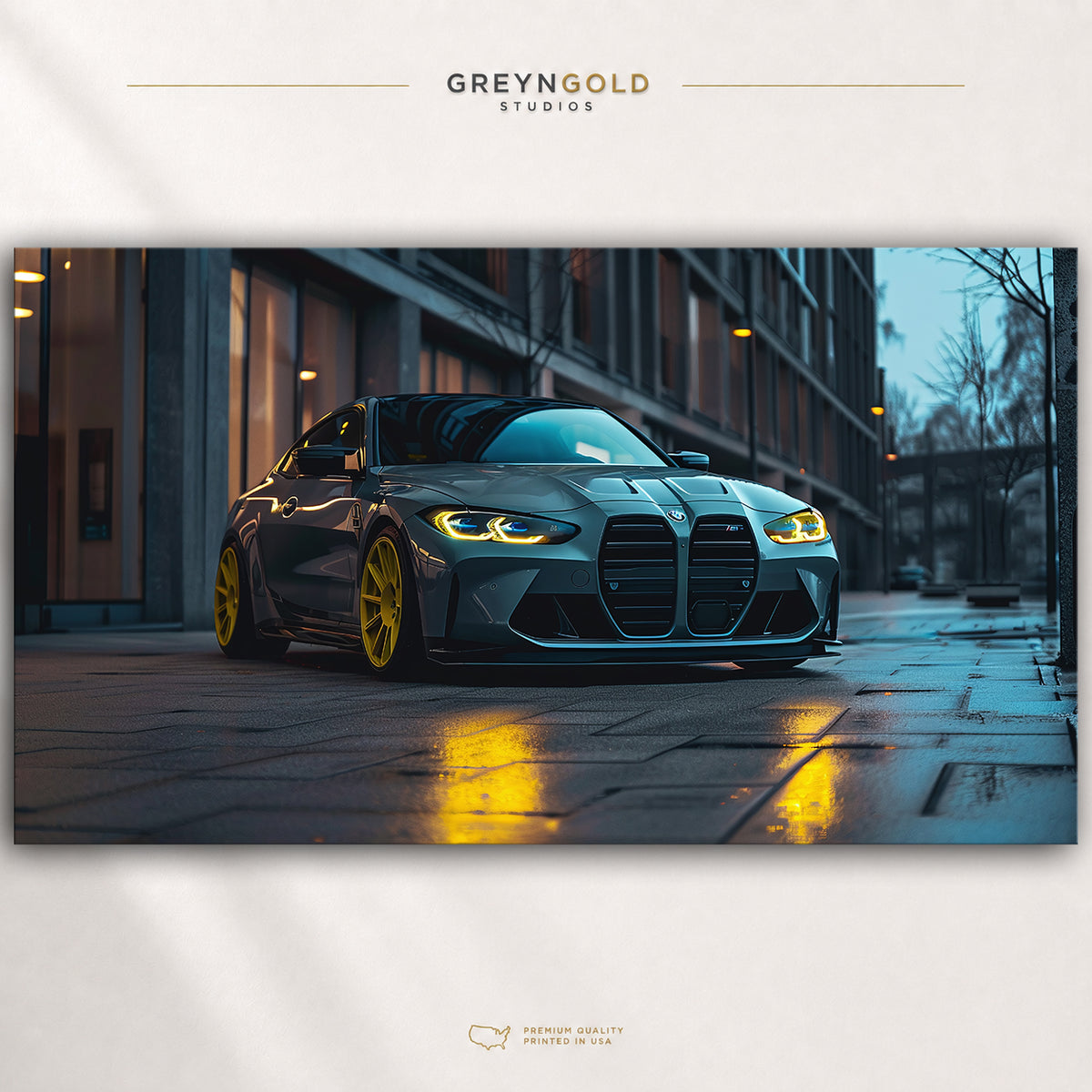 BMW Sports Car Poster – German Automotive Wall Art, Luxury Racing Car Print, Garage Decor, Man Cave & Bedroom Poster Premium Poster Print - Pick Size