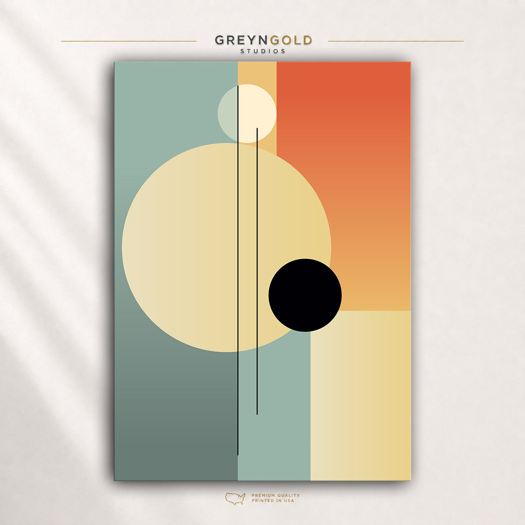 Abstract Shapes Wall Art Poster –  Modern Home Decor Print for Living Room & Bedroom Premium Poster Print - Pick Size