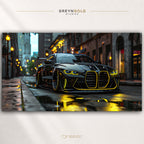 BMW Car Poster Wall Art – Luxury German Sports Car Print, Automotive Decor, Racing & Supercar Wall Poster for Garage, Bedroom & Office Premium Poster Print - Pick Size