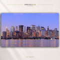 Manhattan Skyline Wall Art Poster – New York Cityscape at Dusk, Downtown Urban Architecture Print, Home & Office Decor Premium Poster Print - Pick Size