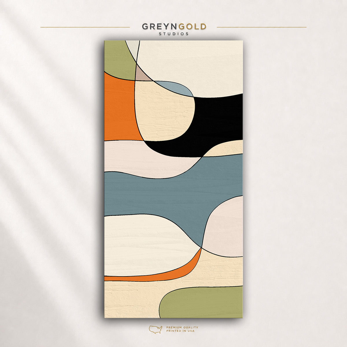 Colorful Abstract Wall Art Poster – Modern Contemporary Art Print for Living Room Decor Premium Poster Print - Pick Size