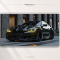 BMW M Series Black Car Poster – Performance Automotive Wall Art, German Sports Car Print, Garage & Office Decor Premium Poster Print - Pick Size