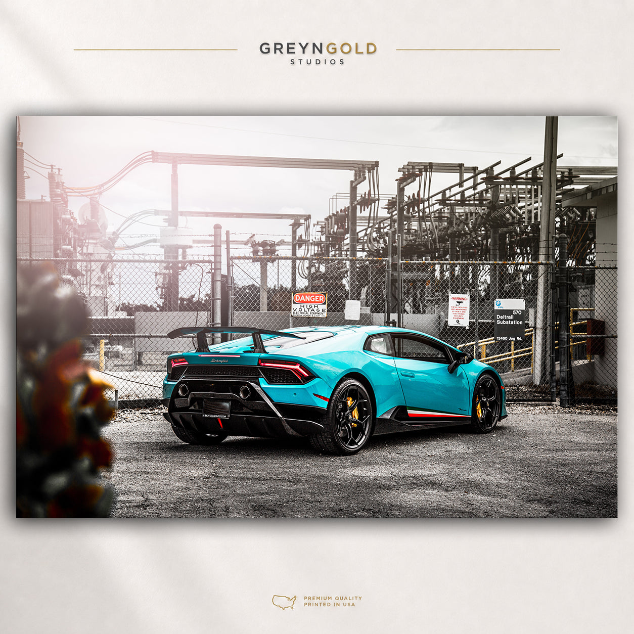 Lamborghini Huracán Performante Italian Supercar Poster - Luxury Sports Car Wall Art, Exotic Car Print, Racing Automotive Decor, Garage Man Cave Art Premium Poster Print - Pick Size