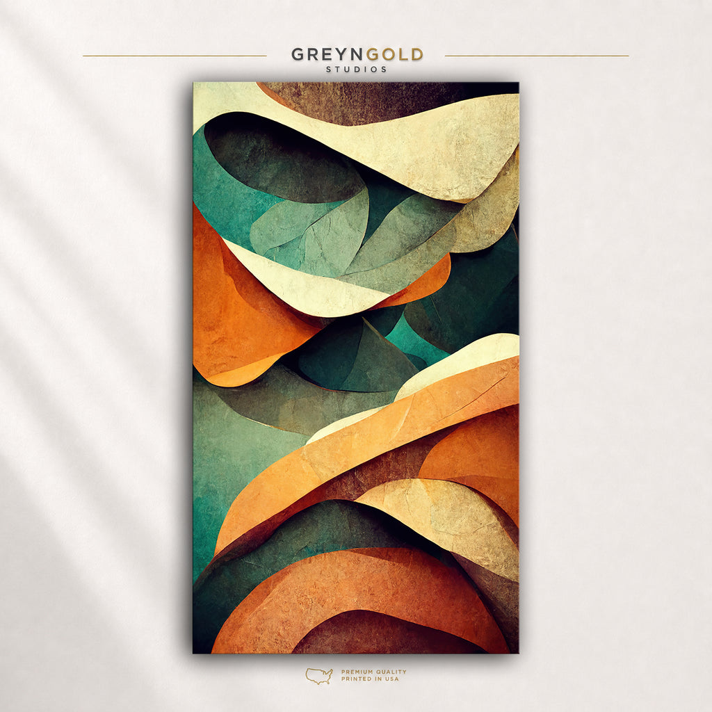 Abstract Wall Art Poster - Modern Minimalist Decor, Contemporary Printable Artwork, Living Room Bedroom Office Wall Decor Premium Poster Print - Pick Size