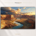 Canyonlands National Park Poster – Utah Colorado River Landscape Wall Art, Southwest Desert Canyon Scenic USA Travel Print Premium Poster Print - Pick Size