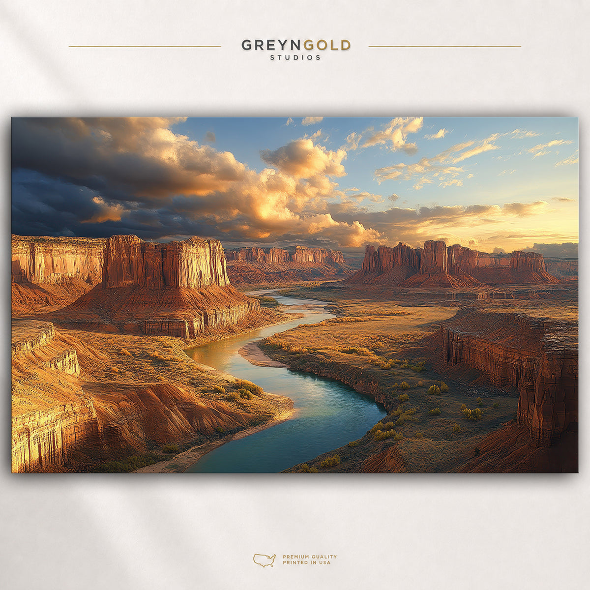Canyonlands National Park Poster – Utah Colorado River Landscape Wall Art, Southwest Desert Canyon Scenic USA Travel Print Premium Poster Print - Pick Size