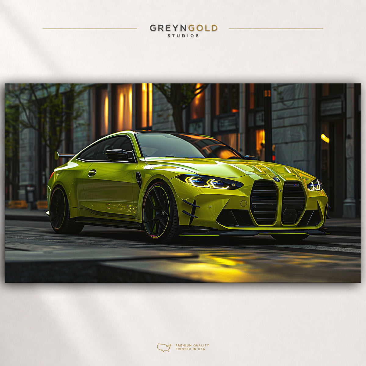 BMW Car Wall Art Poster – Luxury Performance Vehicle Print, German Auto Decor for Garage, Bedroom & Man Cave Premium Poster Print - Pick Size