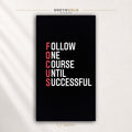 Focus Wall Art – Motivational Quote Poster for Office, Gym & Modern Workspace Premium Poster Print - Pick Size