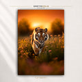 Tiger Wildlife Animal Poster – Wild Animal Nature Wall Art Print, Safari Jungle Decor, Rustic Home Wall Decoration Premium Poster Print - Pick Size
