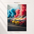 Super Cars F80 BMW M3 Colourful Poster Euro Car Décor Premium Poster Print - Pick Size